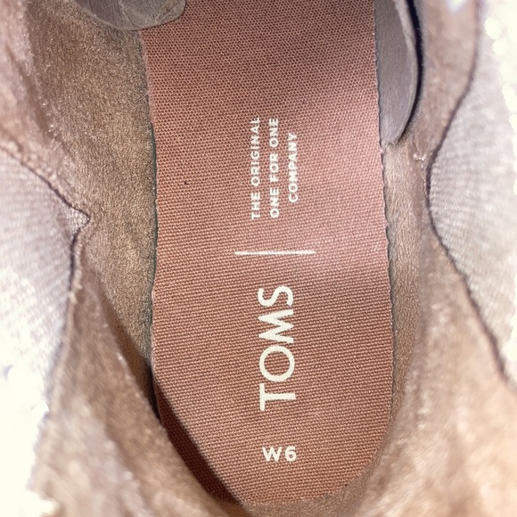 TOMS Womens Cleo Round Toe water resistant dessert tan suede boots size … - Picture 8 of 12
